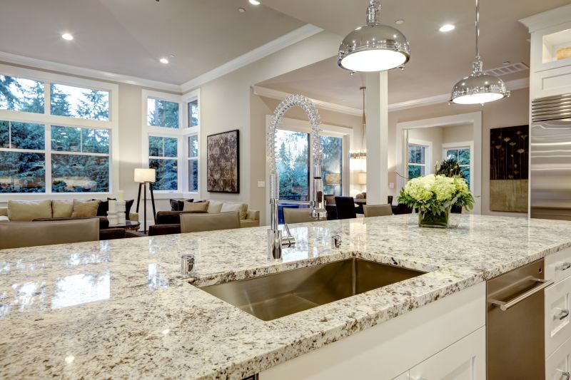 Modern Kitchen with Granite Surfaces